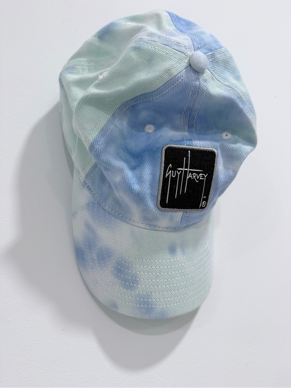 Guy Harvey Kids Tie-Dye Cap - Light Blue & Mint - Picture 2 of 5